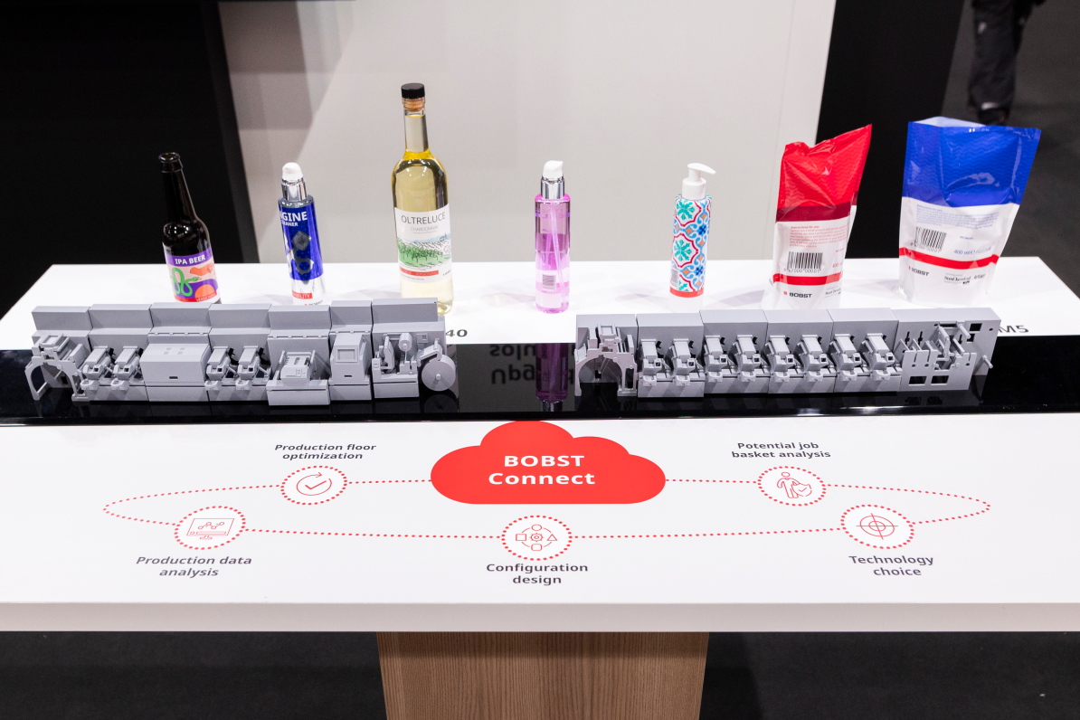 BOBST demonstration session on the Drupa 2024 show floor